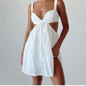 khalia mini dress white